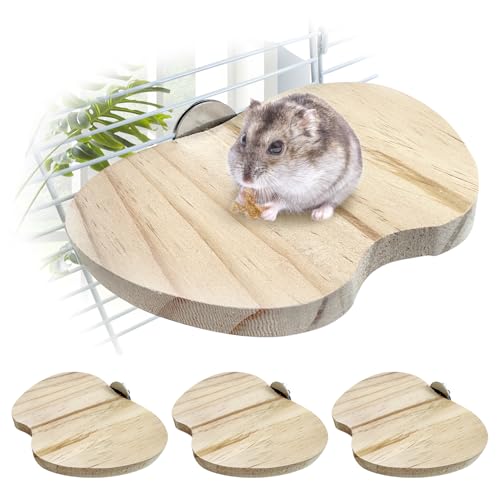 Hamiledyi Hamsterkäfig-Plattform-Set aus Holz, Plattform, flach, für Hamster, Ratten, Rennmäuse, Mäuse, Käfig, Zubehör, Plattform, Holz-Sitzstange, Ständer, Brett, Lebensraum für Kleintiere, 4 Stück Hamiledyi Hamsterkäfig-Plattform-Set aus Holz, Plattform, flach, für Hamster, Ratten, Rennmäuse, Mäuse, Käfig, Zubehör, Plattform, Holz-Sitzstange, Ständer, Brett, Lebensraum für Kleintiere, 4 Stück von Hamiledyi