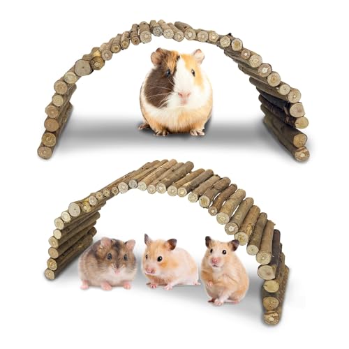 Hamiledyi Hölzerne Hamsterbrückenleiter 50 cm L x 15 cm B großes Kletterspielzeug natürliches Versteck Tunnel Rampe Hamsterkäfig Zubehör für Kaninchen Meerschweinchen Frettchen Schildkröte Reptilien Hamiledyi Hölzerne Hamsterbrückenleiter 50 cm L x 15 cm B großes Kletterspielzeug natürliches Versteck Tunnel Rampe Hamsterkäfig Zubehör für Kaninchen Meerschweinchen Frettchen Schildkröte Reptilien von Hamiledyi