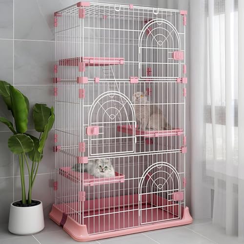 Hamiledyi Indoor Katzenkäfig 64 Zoll Extra Große Katzenvilla mit 3 Plattformen und 1 Rampe Leitern Metall Katzenlaufstall mit 3 Türen Outdoor Katzengehege Kätzchen Käfig für kleine und mittelgroße Hamiledyi Indoor Katzenkäfig 64 Zoll Extra Große Katzenvilla mit 3 Plattformen und 1 Rampe Leitern Metall Katzenlaufstall mit 3 Türen Outdoor Katzengehege Kätzchen Käfig für kleine und mittelgroße von Hamiledyi