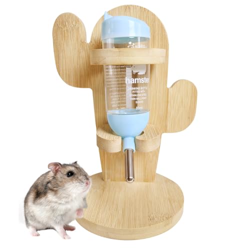 Hamiledyi Kleine Tierwasserflasche mit verstellbarem Ständer & hängendem Wasserspender für Hamster, Meerschweinchen, Rennmäuse Hamiledyi Kleine Tierwasserflasche mit verstellbarem Ständer & hängendem Wasserspender für Hamster, Meerschweinchen, Rennmäuse von Hamiledyi