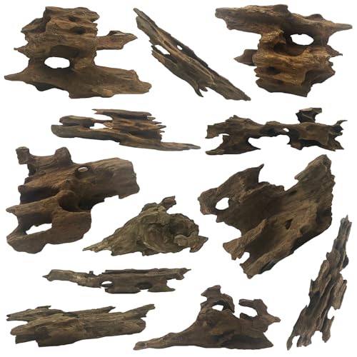 Hamiledyi Natürliches Treibholz für Aquarium-Dekoration, Aquarium-Holz mit kleinem Loch, Aquarium-Holz, Aquascaping für Garnelen, Betta, Einsiedlerkrebse und Schmetterlingsfische Hamiledyi Natürliches Treibholz für Aquarium-Dekoration, Aquarium-Holz mit kleinem Loch, Aquarium-Holz, Aquascaping für Garnelen, Betta, Einsiedlerkrebse und Schmetterlingsfische von Hamiledyi