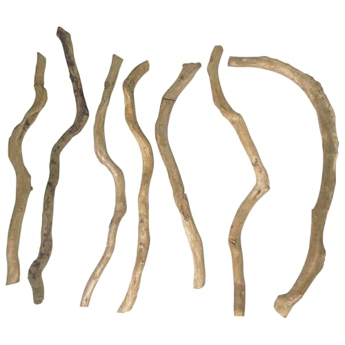 Hamiledyi Natürliches Treibholz für Aquarium-Dekoration, rotes Moorholz, 25,4 cm - 38,1 cm lang, verschiedene Formen (400 g), sichere Zweige für Aquarien und Reptilien, natürliche von Hamiledyi