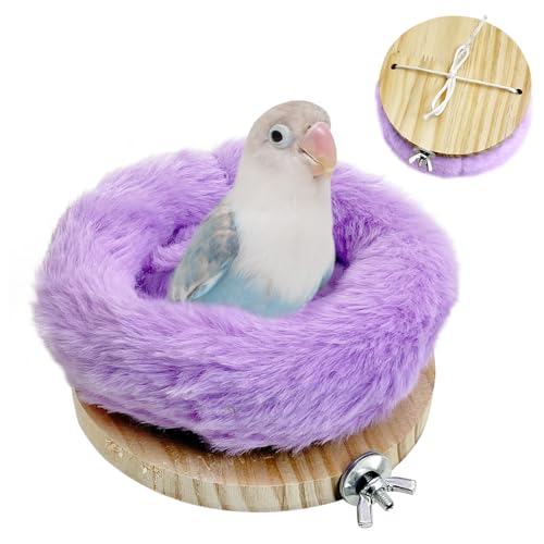 Hamiledyi Vogelbett für Käfig, Plüsch, Hängematte, warmes Vogelnest, Papageiennest, Haus, Kuschelhütte, Vögel, Schlafbett, weiche, warme Hängematte für Sittiche, Lovebird, Kakadus, Wellensittiche Hamiledyi Vogelbett für Käfig, Plüsch, Hängematte, warmes Vogelnest, Papageiennest, Haus, Kuschelhütte, Vögel, Schlafbett, weiche, warme Hängematte für Sittiche, Lovebird, Kakadus, Wellensittiche von Hamiledyi