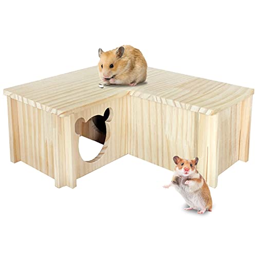 Kleintier-Labyrinth aus Holz für Hamster, Rennmäuse, Tunnel, Spielzeug für Mäuse, Lemmings, Ratten und andere kleine Nagetiere von Hamiledyi