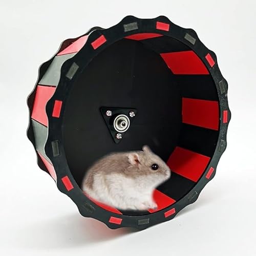 Laufrad für Hamster, 18,8 x 7,4 cm, leises Kunststoffrad, Ratten, Rennmäuse, Igel, Chinchilla, Meerschweinchen, Maus, einfach am Käfig zu befestigen von Hamiledyi