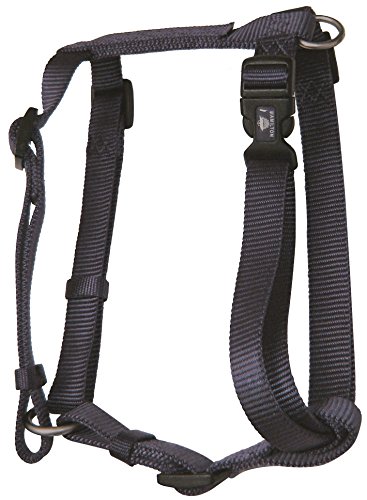 Hamilton 5/8" small-Sized Comfort Dog Harness is Fully Adjustable from 12" to 20", The Dog's Chest Measurement, Easily adjusts to Ensure The Best fit. Graphite with Brushed Hardware Ring. B CFA SMGT. von Hamilton