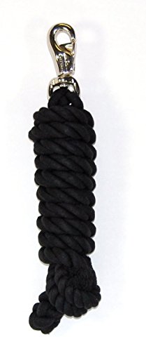 Hamilton Baumwollleine mit vernickeltem Bull Snap, schwarz, 1,9 cm dick x 3 m lang Hamilton Baumwollleine mit vernickeltem Bull Snap, schwarz, 1,9 cm dick x 3 m lang von Hamilton