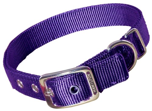 Hamilton Thick Nylon Deluxe Dog Collar, 1-Inch by 24-Inch Double, Purple von HamiltonBuhl