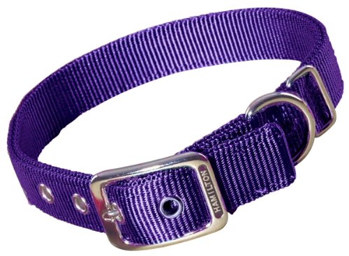 Hamilton Thick Nylon Deluxe Dog Collar, 1-Inch by 24-Inch Double, Purple Hamilton Thick Nylon Deluxe Dog Collar, 1-Inch by 24-Inch Double, Purple von Hamilton