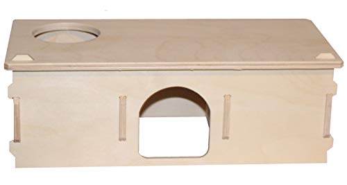 Hamsterwelten Goldhamsterhaus Traumpalast - Mehrkammernhaus geleimt, 3 Kammern, abnehmbares Dach & großer Eingang - Wohnlabyrinth Hamsterwelten Goldhamsterhaus Traumpalast - Mehrkammernhaus geleimt, 3 Kammern, abnehmbares Dach & großer Eingang - Wohnlabyrinth von Hamsterwelten