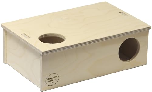 Hamsterwelten Mehrkammernhaus - Hamsterhaus geleimt mit 3 Kammern, abnehmbarem Dach & großem Eingang - Wohnlabyrinth Hamsterwelten Mehrkammernhaus - Hamsterhaus geleimt mit 3 Kammern, abnehmbarem Dach & großem Eingang - Wohnlabyrinth von Hamsterwelten