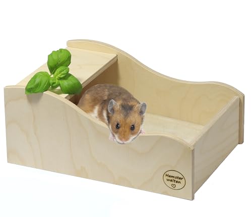 Sandbad für Hamster, Mäuse und Rennmäuse - Cool Wave - Wellensandbad mit Abnehmbarer Versteckmöglichkeit Größe: ca. 30 x 21 x 12 cm Sandbad für Hamster, Mäuse und Rennmäuse - Cool Wave - Wellensandbad mit Abnehmbarer Versteckmöglichkeit Größe: ca. 30 x 21 x 12 cm von Hamsterwelten