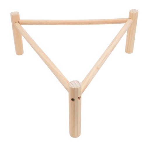 Hamwesh Hühnermittler, Kiefernholzdreiecksstruktur Stabiler Training Barsch Spaß Wechselwirkungen Multifunktional 42 X 42 X 16 cm Küken für Vögel von Hamwesh
