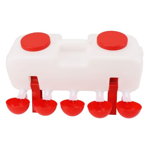 Hamwesh Hühnerwasserer, Polypropylen -Ständer Ergonomischer Griff 10 L Kapazität mit Automatischen Schalen für Hühnergänse Enten Hamwesh Hühnerwasserer, Polypropylen -Ständer Ergonomischer Griff 10 L Kapazität mit Automatischen Schalen für Hühnergänse Enten von Hamwesh