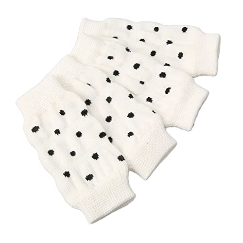 Hamwesh Hunde Ellbogenschutz, 4pcs Haustierbeinhärme Gestrickte Beinstütze Wraps mit Polka Punktdesign für Kleine Mittelgroße Hunde (XL) von Hamwesh