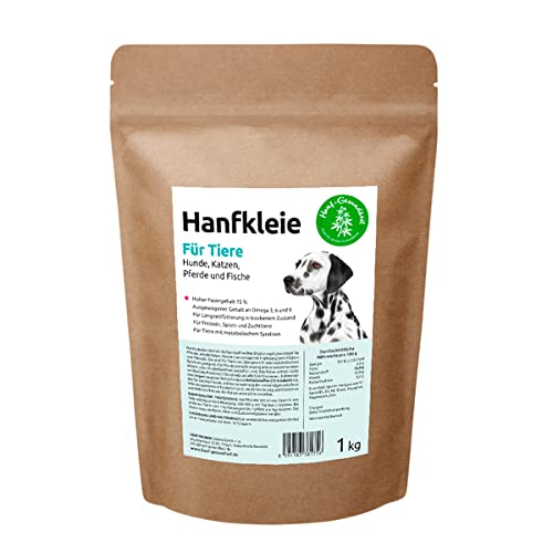 Hanfkleie für Tiere, 1 kg, Hanfschale für Tiere von Hanf-Gesundheit