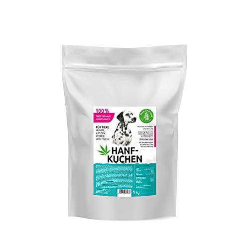 Hanfkuchen (Trester) für Tiere 100% kaltgepresst, 1 kg, Hanfpellets für Tiere von Hanf-Gesundheit