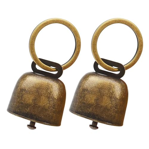 2pack Luxuriöse Handgefertigte Kragen Bells Haustier Training Bells Noise Maker Für Kleine Medien Große Haustier von Hangsu