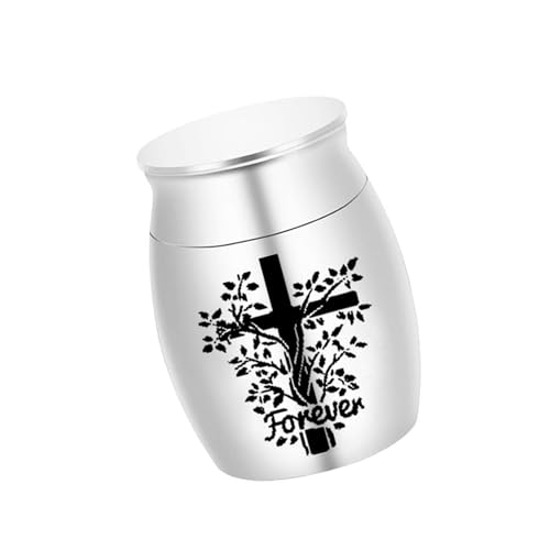 Hangsu Einfache Asche, Urne, Gedenkschmuck, Einäscherungsbox, Metallglas, Einäscherungsschmuck, Schatulle für Asche, Aluminiumlegierung, Haustier von Hangsu