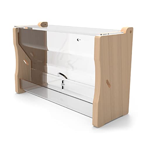 Vogelfutterstation für Käfig, kein Durcheinander, transparenter Futterbehälter, automatischer Spender für kleine Nymphensittiche, Sittiche, Liebesvögel von Hangsu