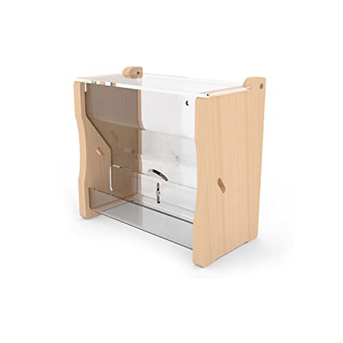 Vogelfutterstation für Käfig, kein Durcheinander, transparenter Futterbehälter, automatischer Spender für kleine Nymphensittiche, Sittiche, Liebesvögel von Hangsu