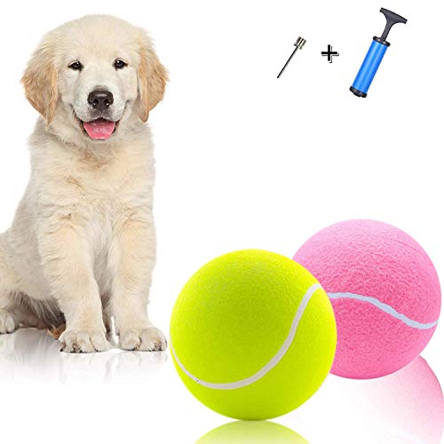 Riesiger Tennisball für Hunde, 24,1 cm, 2 Stück von Hanguin
