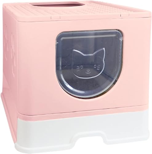 Hanjiajia Katzentoilette, große Katzentoilette nach vorne und oben mit Deckel, Schublade Stil geschlossene Katzentoilette, mit Katzentoilette Hanjiajia Katzentoilette, große Katzentoilette nach vorne und oben mit Deckel, Schublade Stil geschlossene Katzentoilette, mit Katzentoilette von Hanjiajia