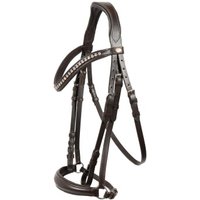 Hans Melzer Horse Equipment Hans Melzer Trense Calgary hannoversches Reithalfter braun/silber WB EXTRA (KB-Kaltblut) von Hans Melzer Horse Equipment