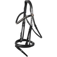 Hans Melzer Horse Equipment Hans Melzer Trense Valluhn schwarz/silber englisches Reithalfter VB/ COB (Vollblut) von Hans Melzer Horse Equipment