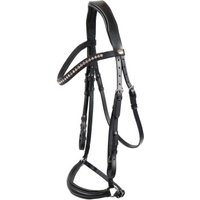 Hans Melzer Horse Equipment Hans Melzer Trense Valluhn schwarz/silber hannoversches Reithalfter WB (Warmblut) von Hans Melzer Horse Equipment