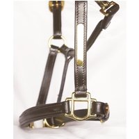 Hans Melzer Horse Equipment Hans Melzer Halfter Sahrendorf braun/messing WB (Warmblut) von Hans Melzer Horse Equipment