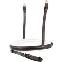 Hans Melzer Horse Equipment Hans Melzer Reithalfter spezial englisch kombiniert braun/silber weiß unterlegt VB/ COB (Vollblut) von Hans Melzer Horse Equipment