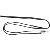 Hans Melzer Horse Equipment Hans Melzer Schlaufzügel halb Leder/halb Kordel schwarz/silber WB (Warmblut) von Hans Melzer Horse Equipment