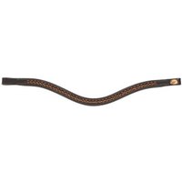 Hans Melzer Horse Equipment Hans Melzer Stirnriemen Hannover braun/messing WB (Warmblut) von Hans Melzer Horse Equipment