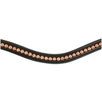 Hans Melzer Horse Equipment Hans Melzer Stirnriemen Milano schwarz VB/ COB (Vollblut) von Hans Melzer Horse Equipment