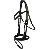 Hans Melzer Horse Equipment Hans Melzer Trense Bad Harzburg schwarz/messing WB EXTRA (KB-Kaltblut) von Hans Melzer Horse Equipment