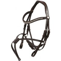 Hans Melzer Horse Equipment Hans Melzer Trense Calgary mexikanisches Reithalfter braun/silber WB (Warmblut) von Hans Melzer Horse Equipment