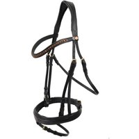 Hans Melzer Horse Equipment Hans Melzer Trense Hannover schwarz/messing VB/ COB (Vollblut) von Hans Melzer Horse Equipment