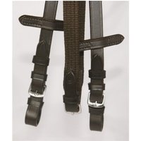 Hans Melzer Horse Equipment Hans Melzer Zügel Gurt braun/silber WB (Warmblut) von Hans Melzer Horse Equipment