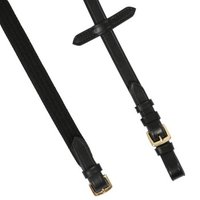 Hans Melzer Horse Equipment Hans Melzer Zügel Gurt schwarz/messing WB (Warmblut) von Hans Melzer Horse Equipment