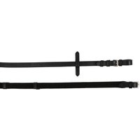 Hans Melzer Horse Equipment Hans Melzer Zügel Gurt schwarz/silber VB/ COB (Vollblut) von Hans Melzer Horse Equipment