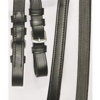 Hans Melzer Horse Equipment Hans Melzer Zügel halb/halb schwarz/silber WB (Warmblut) von Hans Melzer Horse Equipment