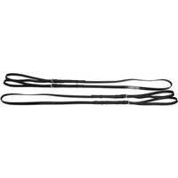 Hans Melzer Horse Equipment Melzer Laufferzügel schwarz/silber Cob/F von Hans Melzer Horse Equipment