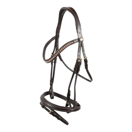 Hans Melzer Horse Equipment Trense Mechtersen, braun/messing, Warmblut von Dttra
