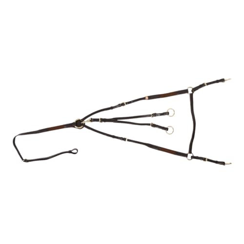 Hans Melzer Horse Equipment Vorderzeug Bad Harzburg, braun/messing, Pony von Dttra