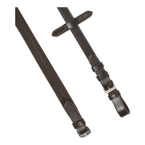 Hans Melzer Horse Equipment Zügel feingummiert, schwarz/silber, Pony Hans Melzer Horse Equipment Zügel feingummiert, schwarz/silber, Pony von Hans Melzer
