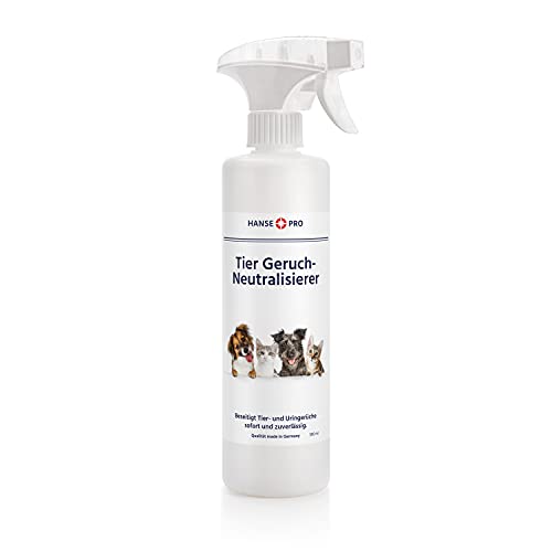 Hansepro Tier Geruch-Neutralisierer, 1 x 500 ml I Geruch-Entferner I Fleckenentferner I Geruchskiller I beseitigt Gerüche von Tieren, Katzen-Urin, Hunde-Urin von Hanse Pro