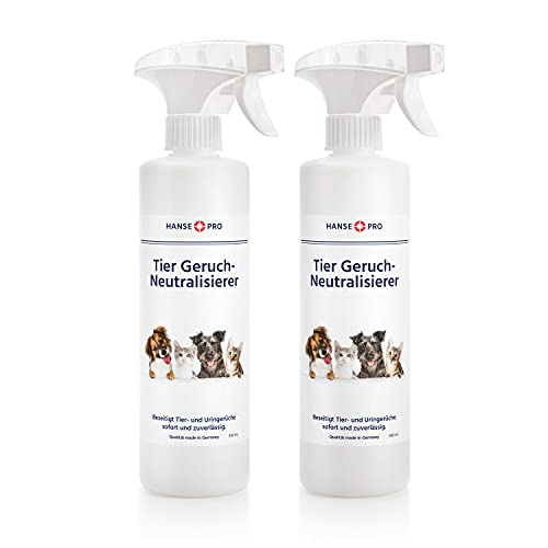 Hansepro Tier Geruch-Neutralisierer, 2 x 500 ml I Geruch-Entferner I Fleckenentferner I Geruchskiller I beseitigt Gerüche von Tieren, Katzen-Urin, Hunde-Urin Hansepro Tier Geruch-Neutralisierer, 2 x 500 ml I Geruch-Entferner I Fleckenentferner I Geruchskiller I beseitigt Gerüche von Tieren, Katzen-Urin, Hunde-Urin von Hanse Pro