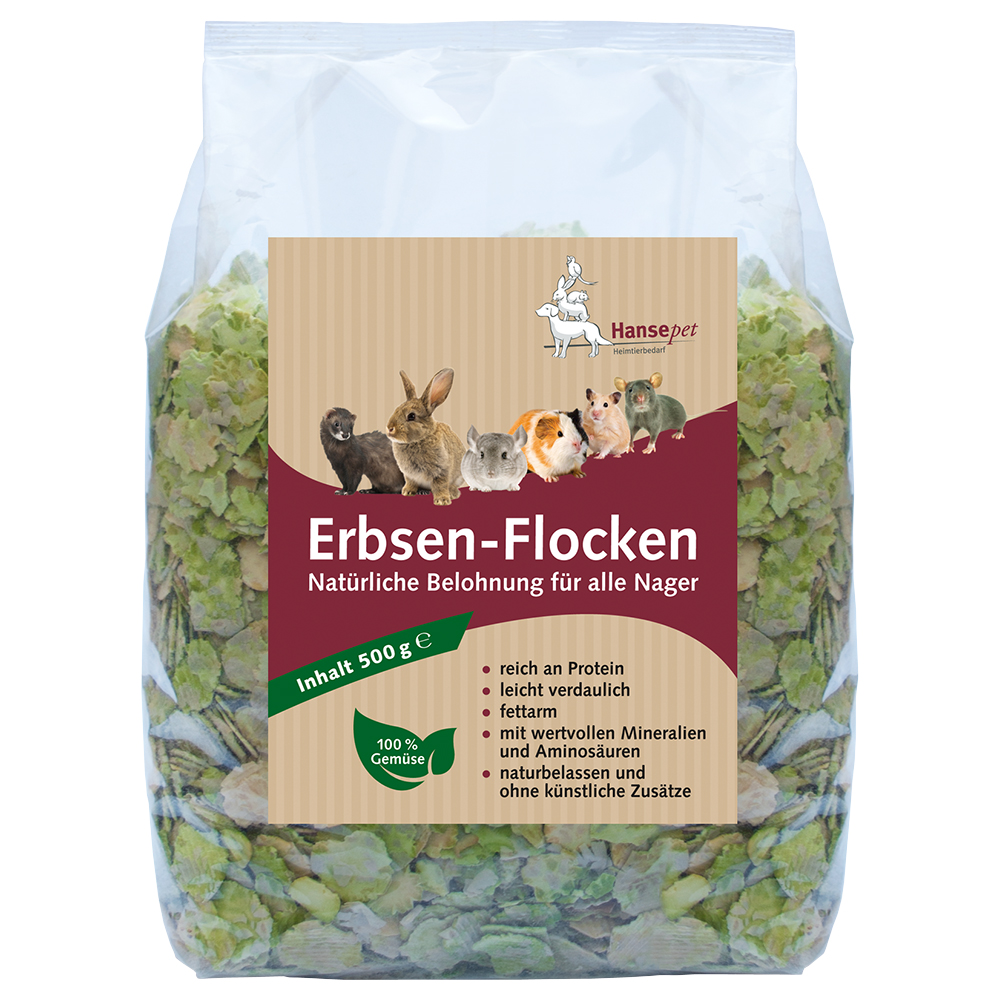 Hansepet Erbsenflocken - 2 x 500 g von Hansepet