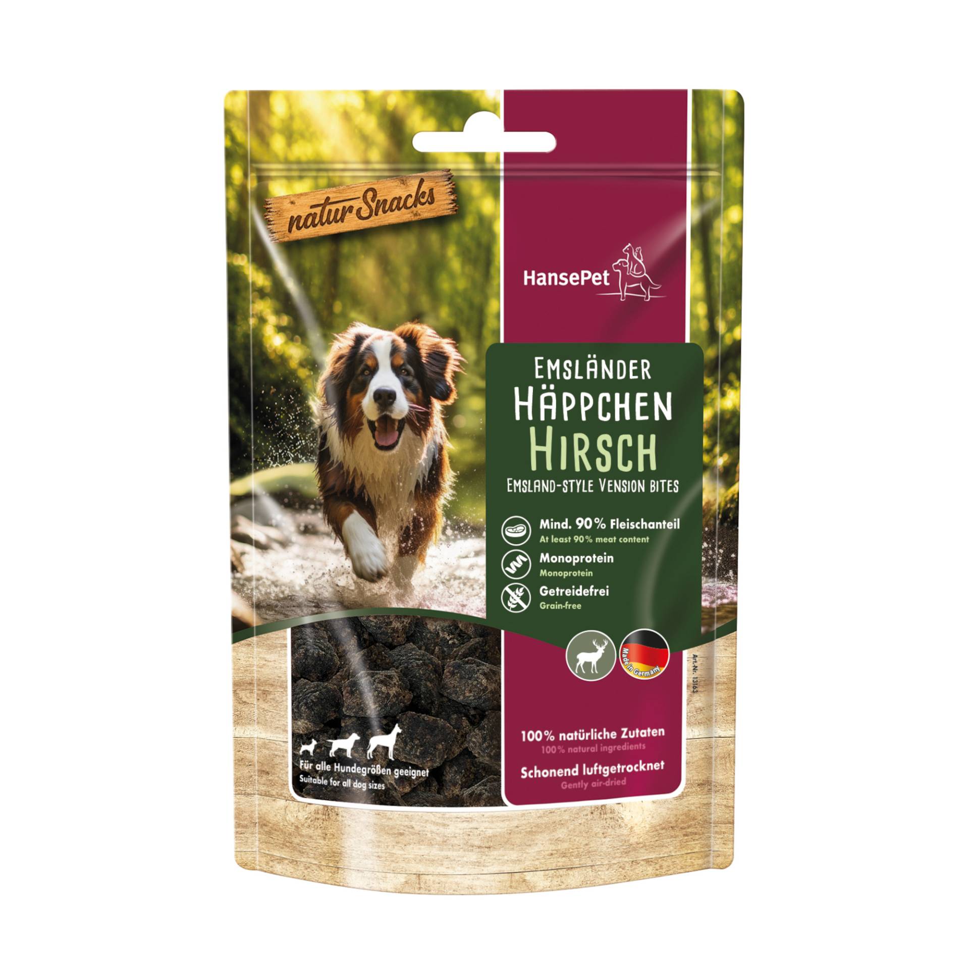 Hansepet Natur Snacks Emsländer Häppchen - Sparpaket: 3 x Hirsch Hansepet Natur Snacks Emsländer Häppchen - Sparpaket: 3 x Hirsch von Hansepet